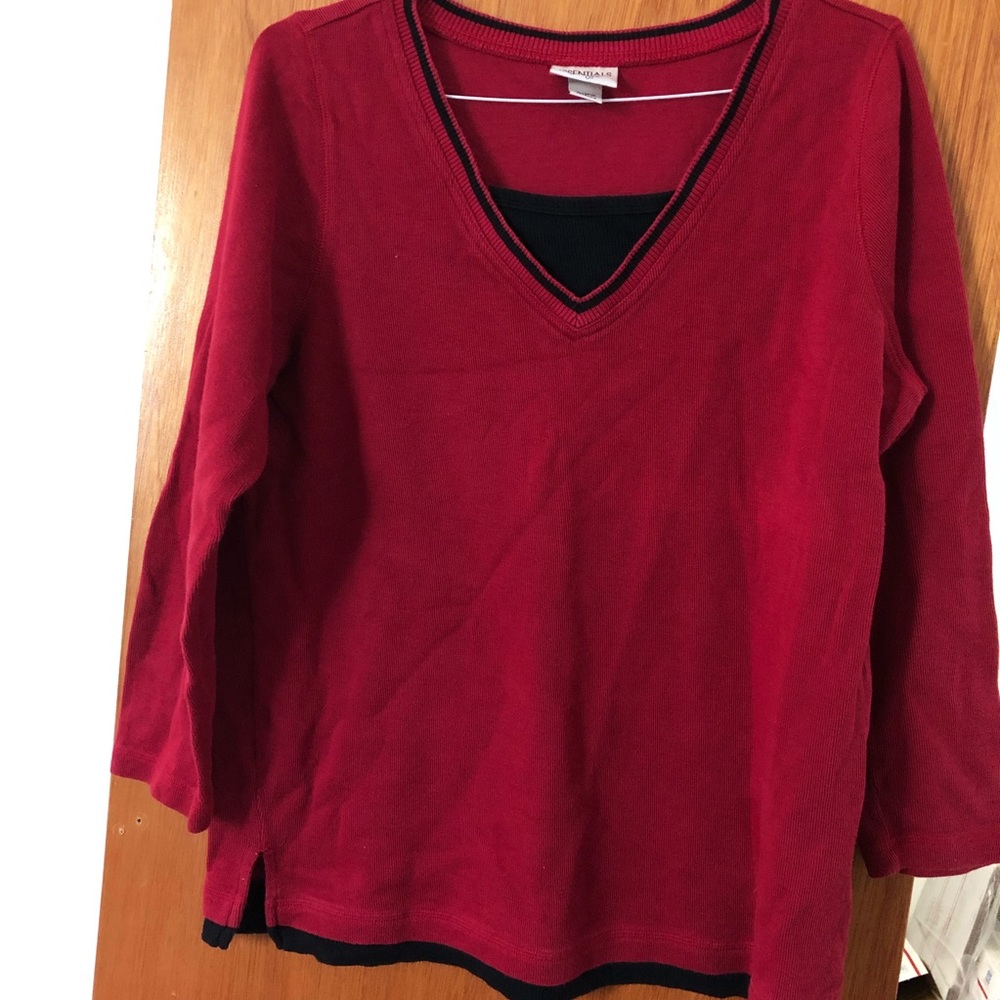 Essentials by Maggie V Neck Sweater Women’s 18/20W